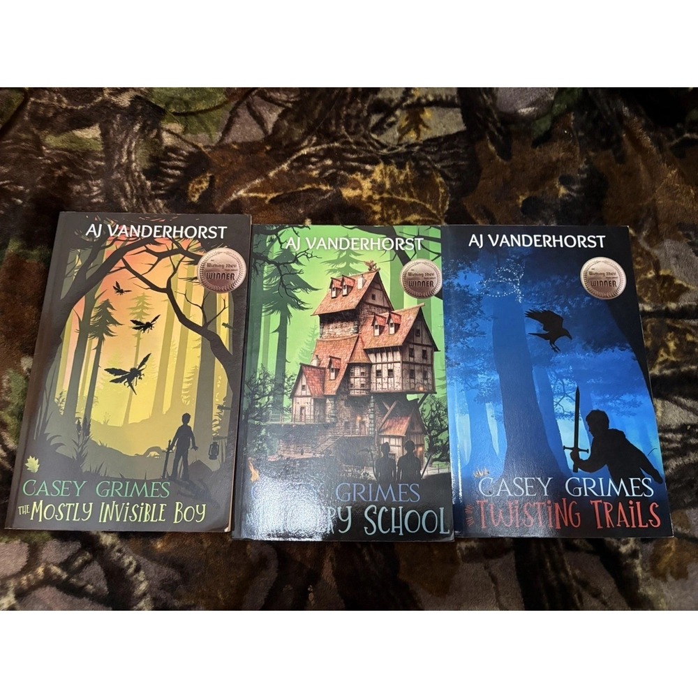 AJ Vanderhorst Casey Grimes Series Lot 3 Paperbacks Books 1-3 Fantasy YA Novel